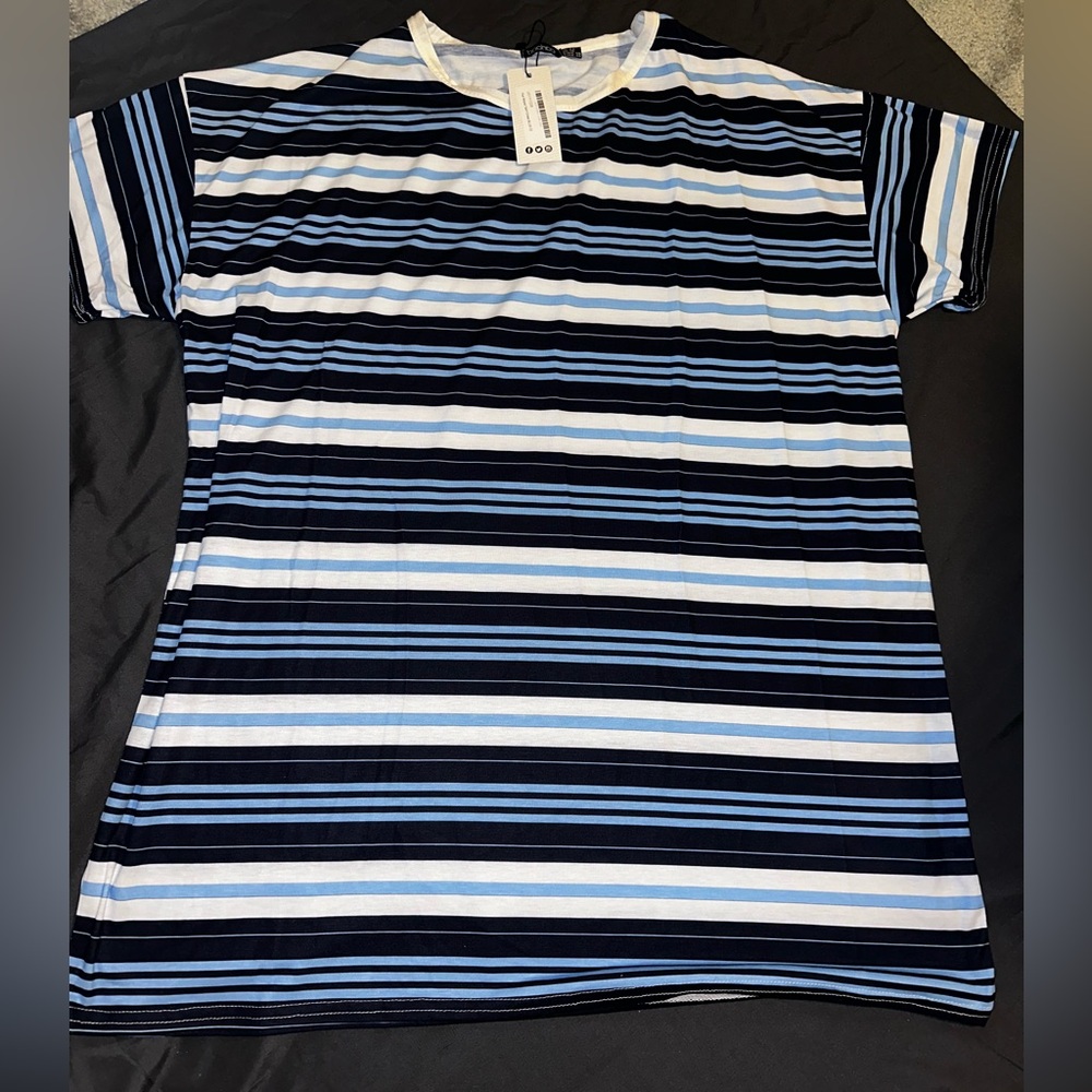 Striped Shirt Dress 💙